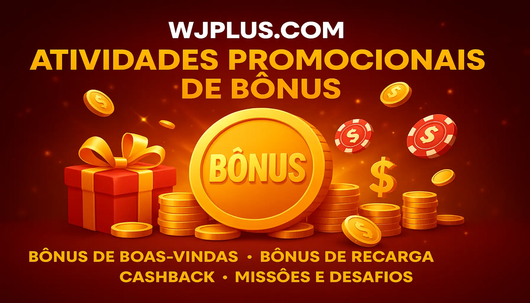 O bônus promocional WJPLUS.COM é uma ótima maneira de começar sua aventura